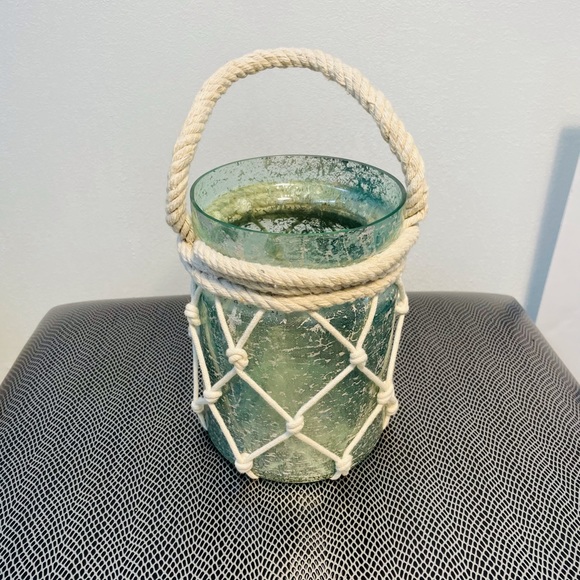 🌿TWO GLASS Containers or Vases Nautical Decor - Picture 3 of 8